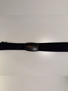 Orangetheory Black Heart Rate Monitor Chest Strap with Orange Logo